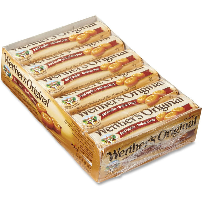 Werther's Original Hard Candy Packs - Caramel - 1.76 oz (50 g) - 12 / Box
