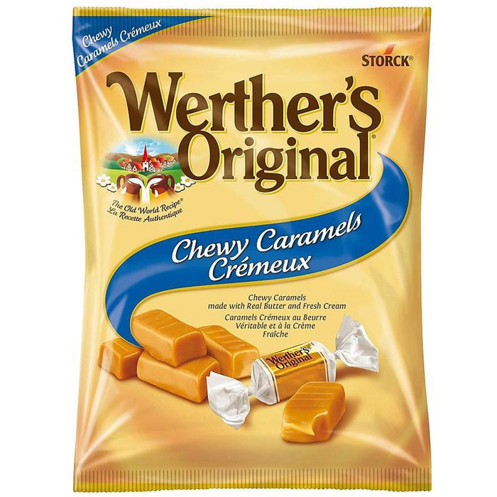 Werther's Original Chewy Caramels - Caramel - Individually Wrapped - 4.52 oz (128 g) - 12 / Box