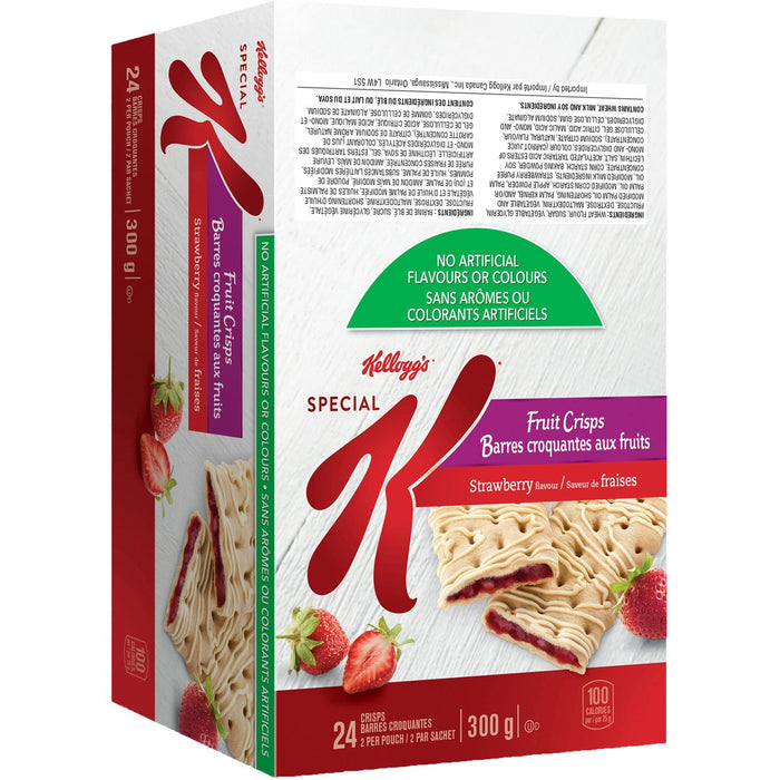 Kellogg's Fruit Crisps Strawberry Flavour - Strawberry - 0.88 oz (25 g) - 12 / Box
