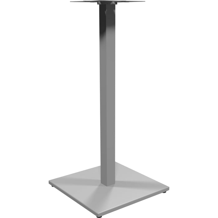 Heartwood 900 - Square Metal Base - Bar Height - 41" (1041.40 mm) Height x 19.8" (501.65 mm) Width x 19.8" (501.65 mm) Depth - Material: Metal - Finish: Silver, Powder Coated - 1 Each