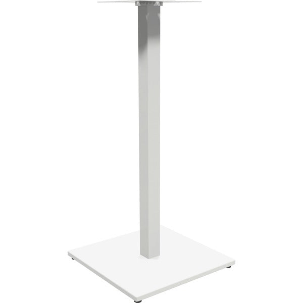Heartwood 900 - Square Metal Base - Bar Height - 41" (1041.40 mm) Height x 19.8" (501.65 mm) Width x 19.8" (501.65 mm) Depth - Material: Metal - Finish: White, Powder Coated - 1 Each