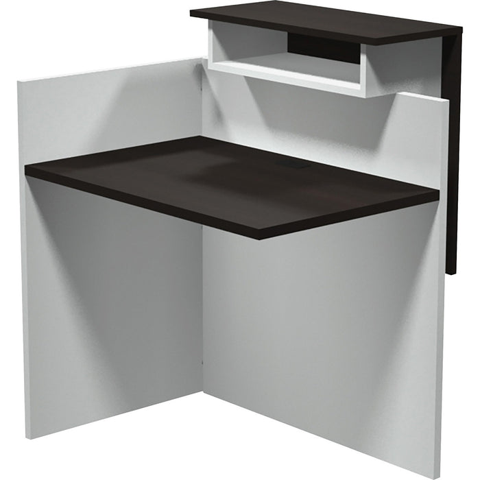 Heartwood INV-2436 Innovations Return - 43.5" (1104.90 mm) Height x 35.5" (901.70 mm) Width x 33.5" (850.90 mm) Depth, 1" (25.40 mm) Thickness Top - Band Edge - Material: Particleboard - Finish: Evening Zen, White - 1 Each