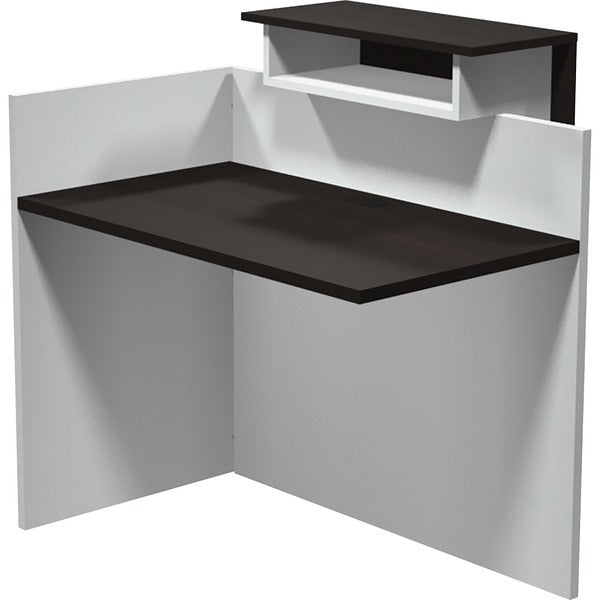 Heartwood INV-2442 Innovations Return - 43.5" (1104.90 mm) Height x 41.5" (1054.10 mm) Width x 33.5" (850.90 mm) Depth, x 1" (25.40 mm) Thickness Top - Band Edge - Material: Particleboard - Finish: Evening Zen, White - 1 Each