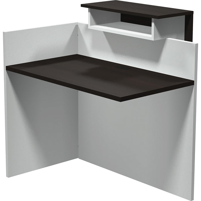Heartwood INV-2442 Innovations Return - 43.5" (1104.90 mm) Height x 41.5" (1054.10 mm) Width x 33.5" (850.90 mm) Depth, 1" (25.40 mm) Thickness Top - Band Edge - Material: Particleboard - Finish: Evening Zen, White - 1 Each