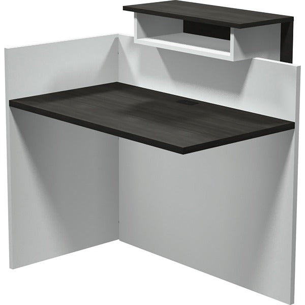 Heartwood INV-2442 Innovations Return - 43.5" (1104.90 mm) Height x 41.5" (1054.10 mm) Width x 33.5" (850.90 mm) Depth, x 1" (25.40 mm) Thickness Top - Band Edge - Material: Particleboard - Finish: Gray Dusk, White - 1 Each