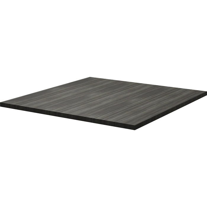 Heartwood HDL Innovations Square Cafeteria Table - 35.5" (901.70 mm) Width x 35.5" (901.70 mm) Depth x 1" (25.40 mm) Thickness - Material: Thermofused Laminate (TFL), Wood Grain, Particleboard - Finish: Gray Dusk - 1 Each