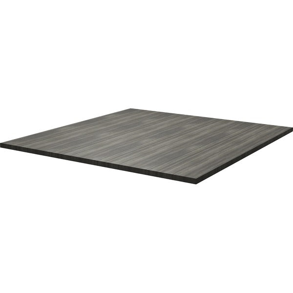 Heartwood 48" Square Top - 47.5" (1206.50 mm) Width x 47.5" (1206.50 mm) Depth x 1" (25.40 mm) Thickness - Material: Thermofused Laminate (TFL), Wood Grain, Particleboard - Finish: Gray Dusk - 1 Each