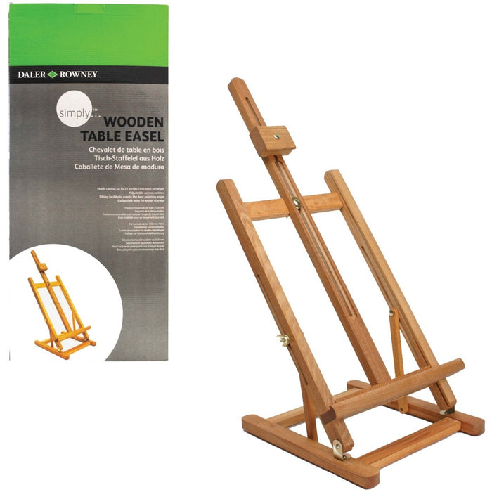 Dixon Daler-Rowney Table Easel - Brown Stand - Tabletop - Compact, Adjustable Height - Assembly Required - 1 Each