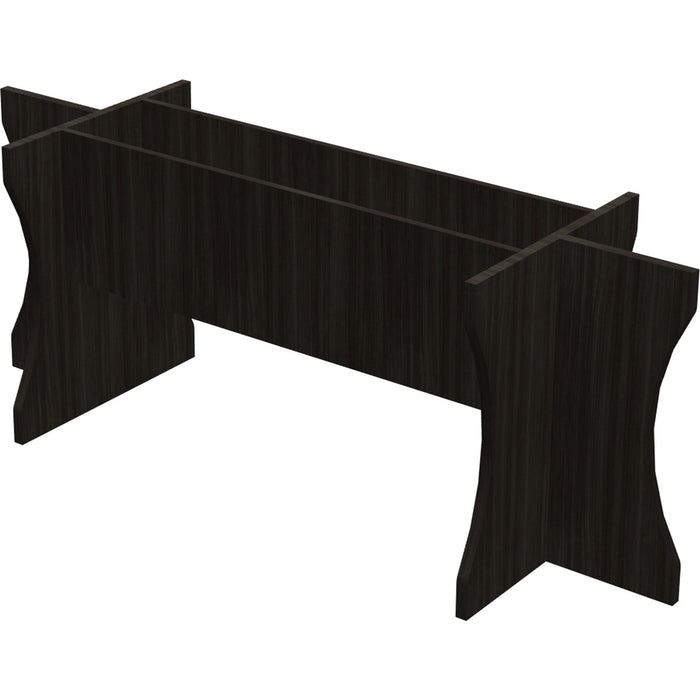 Heartwood Grey Dusk Laminate Racetrack Table Base - 28" (711.20 mm) Height x 71" (1803.40 mm) Width x 23.8" (603.25 mm) Depth - Finish: Gray Dusk, Laminate - 1 Each