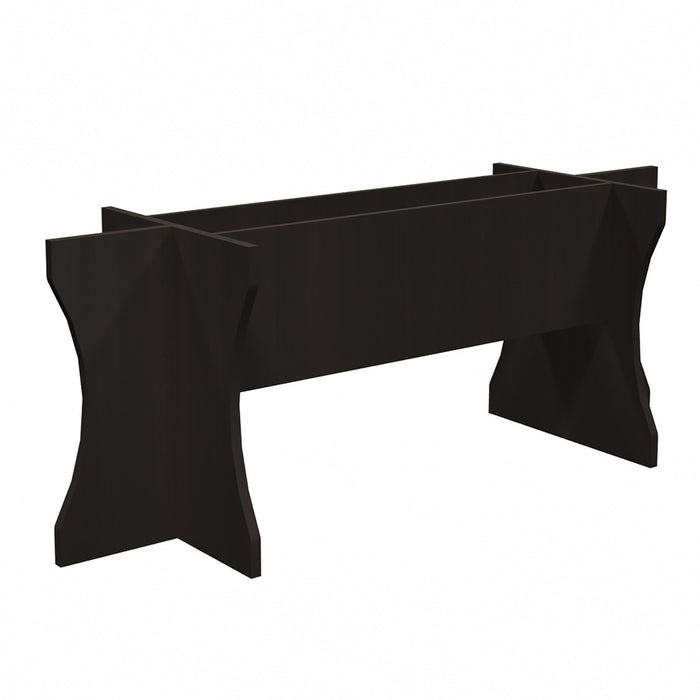 Heartwood Evening Zen Racetrack Table Panel Base - 28" (711.20 mm) Height x 71" (1803.40 mm) Width x 23.8" (603.25 mm) Depth - Finish: Evening Zen, Laminate - 1 Each