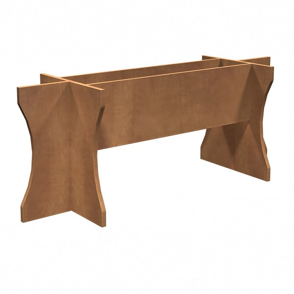 Heartwood Innovations Sugar Maple Table Panel Base - 28" (711.20 mm) Height x 71" (1803.40 mm) Width x 23.8" (603.25 mm) Depth - Finish: Sugar Maple, Laminate - 1 Each