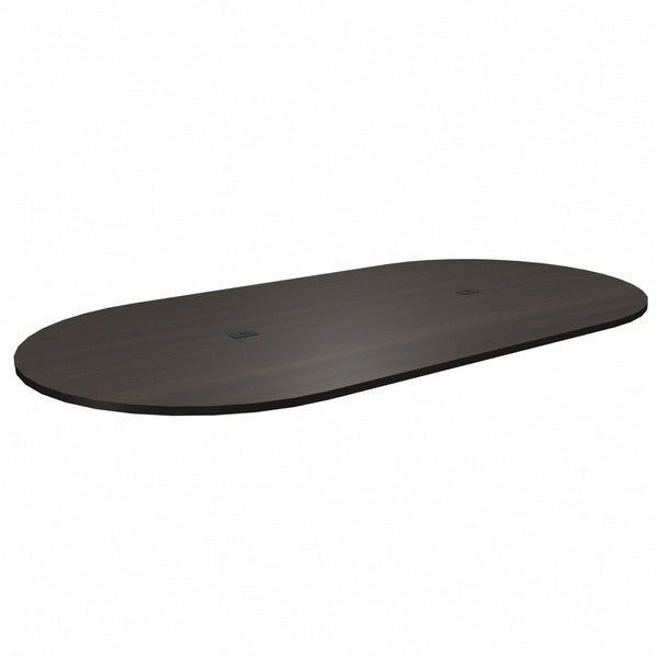 Heartwood Evening Zen Laminate Racetrack Tabletop - 94.5" (2400.30 mm) Width x 47.3" (1200.15 mm) Depth x 1" (25.40 mm) Thickness - Material: Thermofused Laminate (TFL), Wood Grain Laminate, Particleboard - Finish: Evening Zen - 1 Each