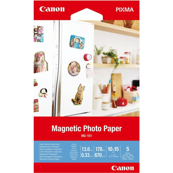 Canon Photo Paper - 4" (101.60 mm) x 6" (152.40 mm) - 670 g/m² Grammage - Glossy - 1 Each