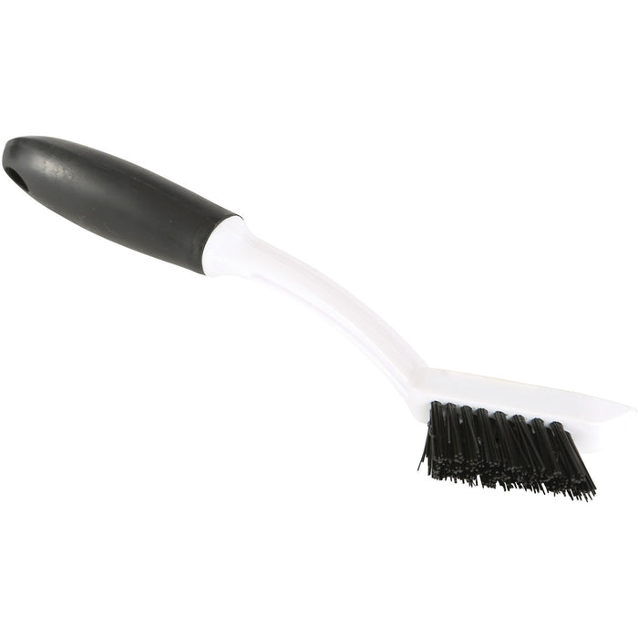 Globe 9" Soft Grip Tile & Grout Brush - 10" (254 mm) Overall Length - Black, White - 1 Each