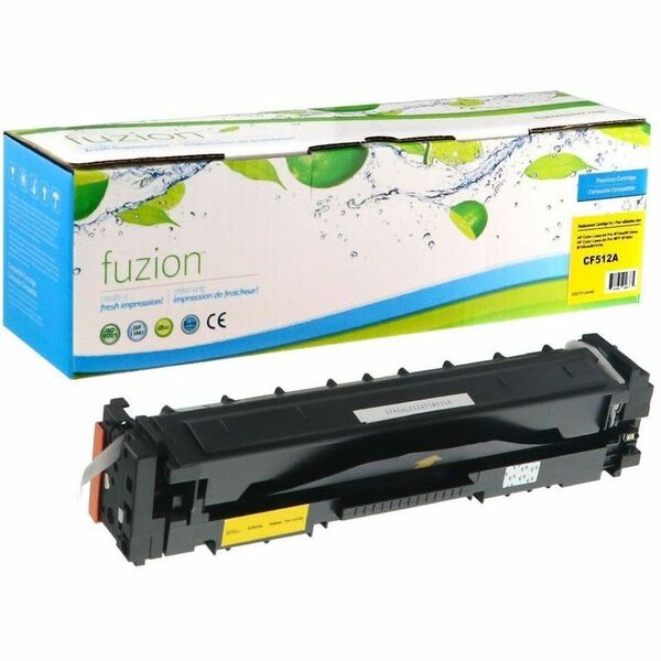 fuzion - Alternative for HP CF512A (204A) Compatible Toner - Yellow - 900 Pages