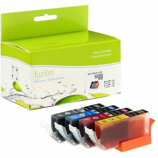 fuzion - Alternative for Canon CLI-226 Compatible Inkjet Set - C/K/M/Y - 305 Pages Black, 510 Pages Cyan, 510 Pages Magenta, 510 Pages Yellow