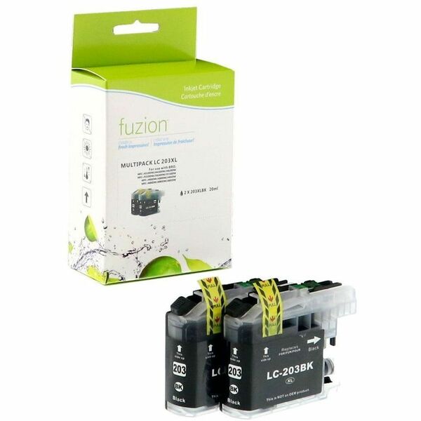 fuzion - Alternative for Brother LC2032PKS Compatible H.Y Inkjets - 2/Black - 550 Pages (Per Cartridge)