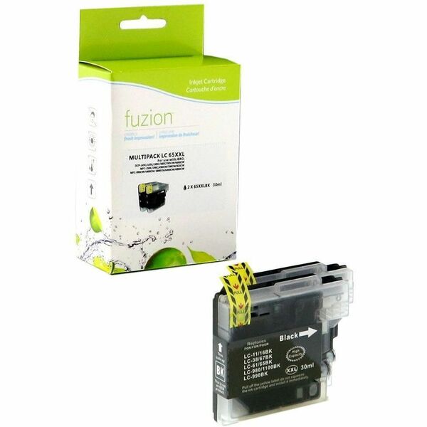 fuzion - Alternative for Brother LC652PKS Compatible Inkjets - 2/Black - 900 Pages (Per Cartridge)