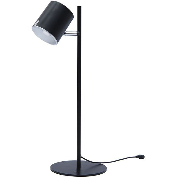 DAC&reg; Metal LED Desk Lamp with 340&deg; Rotating Head, Black - 18.50" (469.90 mm) Height x 8.50" (215.90 mm) Width - 6.50 W LED Bulb - Dimmable, Durable, Adjustable Brightness, Rotating Head, Swivel Head - 450 lm Lumens - Metal - Floor-mountable, Desk