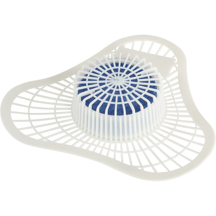 Globe Urinal Screen with Non-Para Deodorant Block - Clean Breeze - 12 / Box