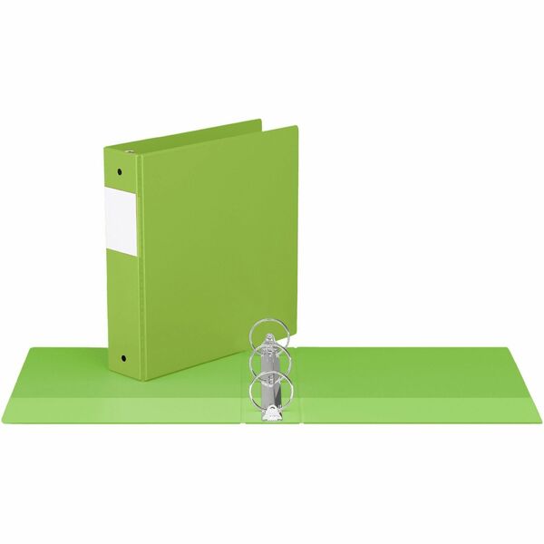 Davis Group Premium Economy, Round Ring, Binder, (Lime Green, 2") - 2" (50.80 mm) Binder Capacity - Letter - 8 1/2" (215.90 mm) x 11" (279.40 mm) Sheet Size - 400 Sheet Capacity - 3 x 2" (50.80 mm) Ring - Fastener: Round Ring - Pocket: 2, Inside Front & B
