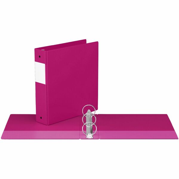 Davis Group Premium Economy, Round Ring, Binder, (Pink, 2") - 2" (50.80 mm) Binder Capacity - Letter - 8 1/2" (215.90 mm) x 11" (279.40 mm) Sheet Size - 400 Sheet Capacity - 3 x 2" (50.80 mm) Ring - Fastener: Round Ring - Pocket: 2, Inside Front & Back -