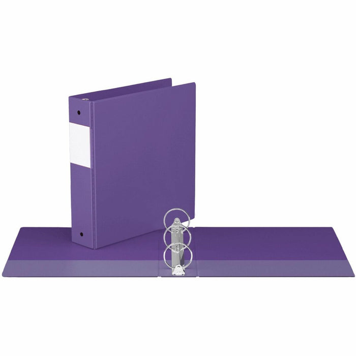 Davis Group Premium Economy, Round Ring, Binder, (Purple, 2") - 2" (50.80 mm) Binder Capacity - Letter - 8 1/2" (215.90 mm) x 11" (279.40 mm) Sheet Size - 400 Sheet Capacity - 3 x 2" (50.80 mm) Ring - Fastener: Round Ring - Pocket: 2, Inside Front & Back
