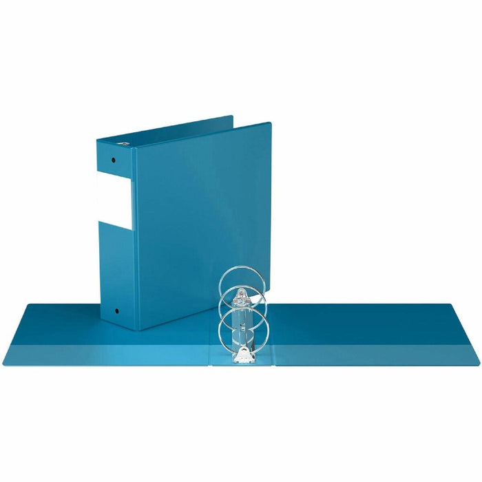 Davis Group Premium Economy, Round Ring, Binder, (Turquoisee Blue, 3") - 3" (76.20 mm) Binder Capacity - Letter - 8 1/2" (215.90 mm) x 11" (279.40 mm) Sheet Size - 600 Sheet Capacity - 3 x 3" (76.20 mm) Ring - Fastener: Round Ring - Pocket: 2, Inside Fron