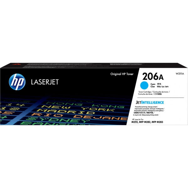 HP 206A Original Laser Toner Cartridge - Cyan - 1 Each - 1250 Pages