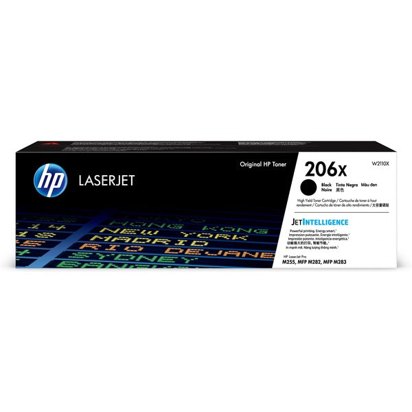 HP 206X Original High Yield Laser Toner Cartridge - Black - 1 Each - 3150 Pages