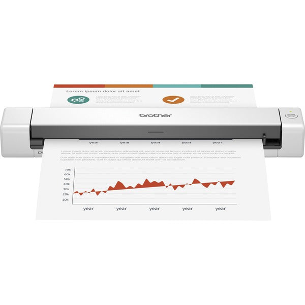 Brother DSMobile DS-640 Sheetfed Scanner - 600 dpi Optical - 24-bit Color - 8-bit Grayscale - 16 ppm (Mono) - 16 ppm (Color) - USB