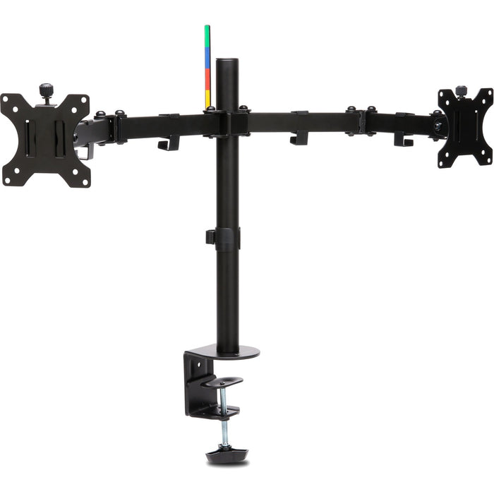Kensington SmartFit Mounting Arm for Monitor - Black - Landscape/Portrait - Height Adjustable - 2 Display(s) Supported - 32" Screen Support - 35.27 lb (16000 g) Load Capacity - 75 x 75, 100 x 100 - VESA Mount Compatible - Steel, Aluminum, Acrylonitrile Bu