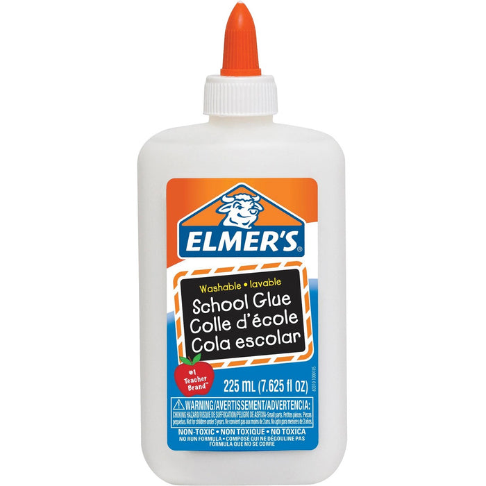 Elmer's School Glue - 225 mL - White - 1 Each