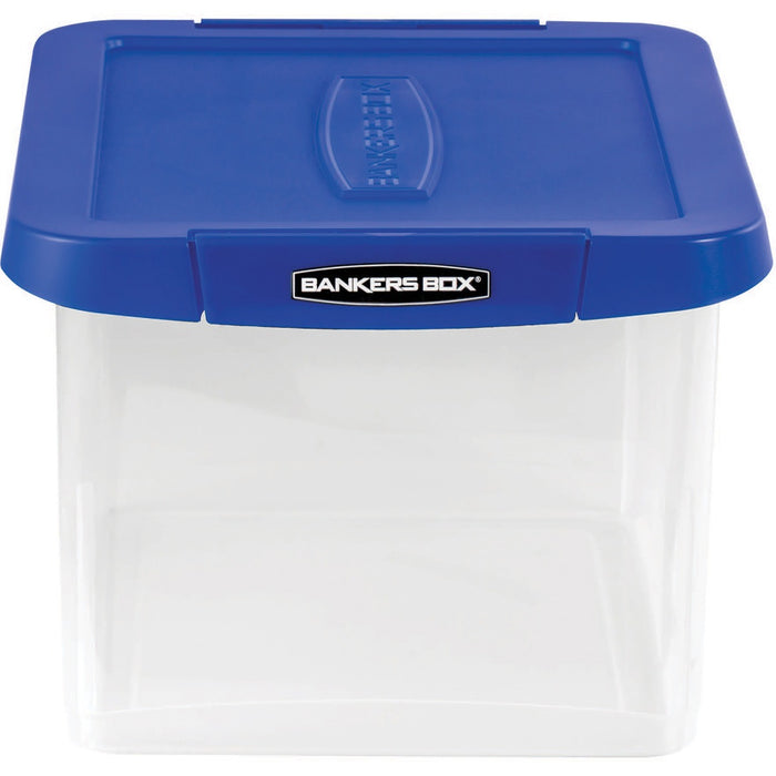 Bankers Box Storage Case - External Dimensions: 14" (355.60 mm) Width x 17.4" (441.33 mm) Depth x 10.5" (266.70 mm) Height - Media Size Supported: Letter 8.50" (215.90 mm) x 11" (279.40 mm), Legal 8.50" (215.90 mm) x 14" (355.60 mm) - Lid Lock Closure - H
