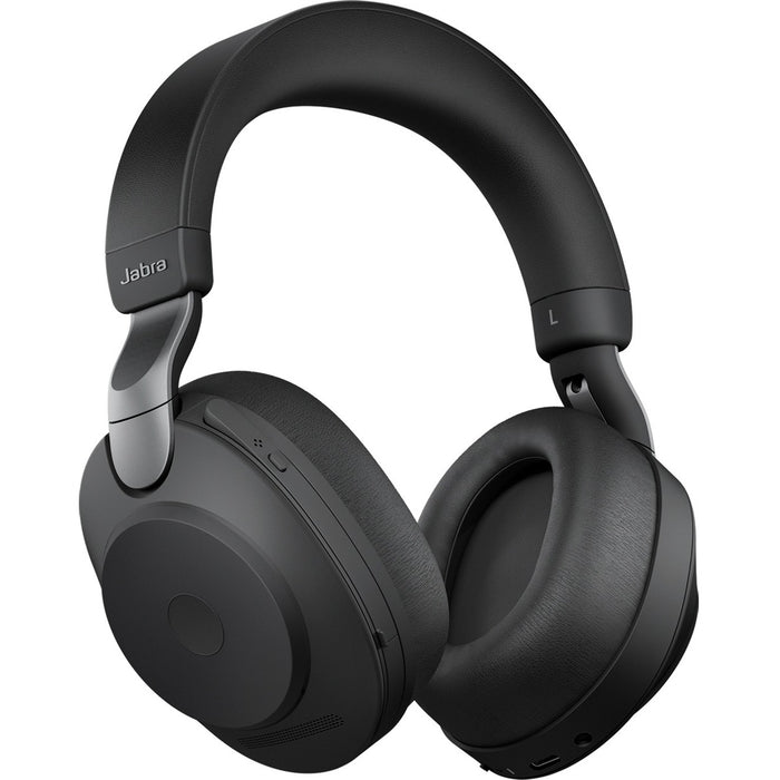 Jabra Evolve2 85 Wireless Headset - Stereo - Wireless - Bluetooth - 98.4 ft (30 m) - Over-the-head - Binaural - Supra-aural - Noise Canceling - Black
