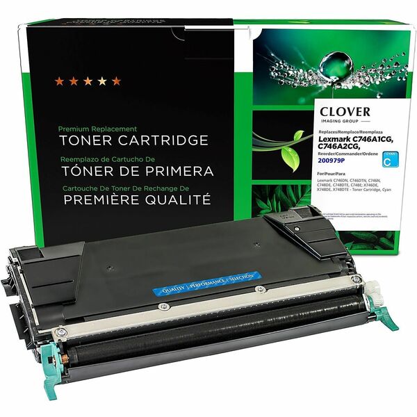 Office Depot&reg; Remanufactured Cyan Toner Cartridge Replacement For Lexmark&trade; C746, ODC746C - 7000 Pages
