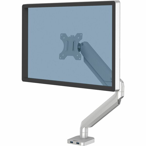 Fellowes Platinum Mounting Arm for Monitor - Silver - 1 Display(s) Supported - 27" Screen Support - 20 lb (9071.85 g) Load Capacity - 1 Each