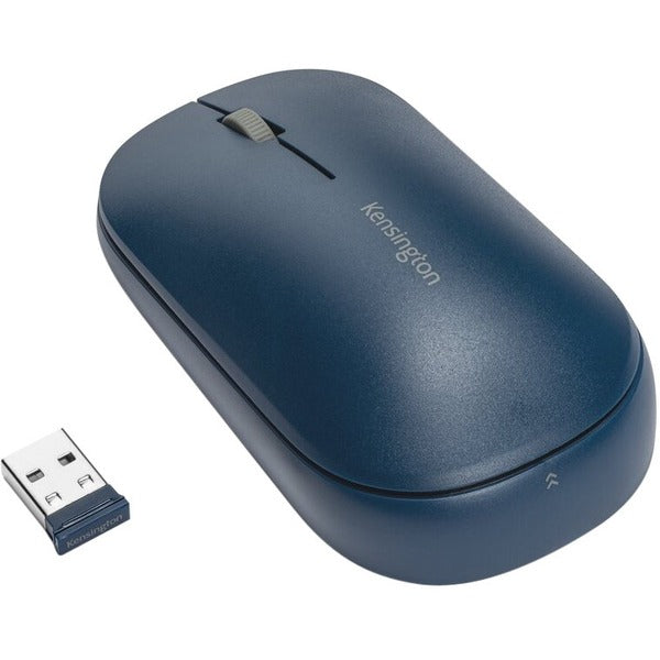 Kensington SureTrack Dual Wireless Mouse - Optical - Wireless - Bluetooth/Radio Frequency - 2.40 GHz - Blue - USB 2.0 - 4000 dpi - Scroll Wheel - 3 Button(s) - Symmetrical - 1