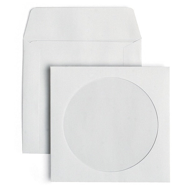 Supremex CD Window Envelopes - CD/DVD - 5" (127 mm) Width x 4 7/8" (123.82 mm) Length - 24 lb (10886.22 g) - White Wove - 25 / Pack