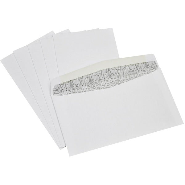 Supremex Security Envelope - Security - #8 - 6 1/2" (165.10 mm) Width x 3 5/8" (92.08 mm) Length - 24 lb (10886.22 g) - White Wove - 1000 Box
