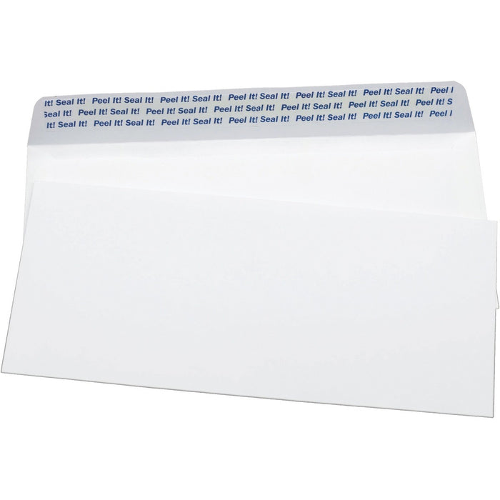 Supremex Peel & Seal Envelope - #10 - 9 1/2" (241.30 mm) Width x 4 1/8" (104.78 mm) Length - 24 lb (10886.22 g) - Peel & Seal - White - 500 / Box