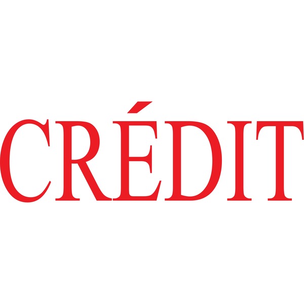 Original Printy 4.0 4911 Self-Inking Large Size St - French - CREDIT - Red - 1 Each