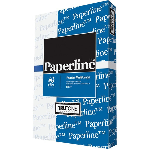 Paperline Office Paper - White - 92 Brightness - Legal - 8 1/2" (215.90 mm) x 14" (355.60 mm) - 20 lb (9071.85 g) Basis Weight - White - 5000 / Box