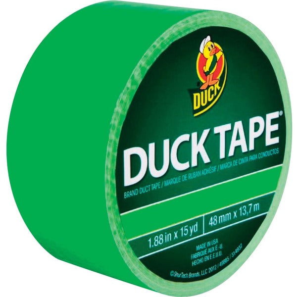 Duck Coloured Duck Tape - 15 yd (13.7 m) Length x 1.89" (48 mm) Width - Neon Green - 1 Each