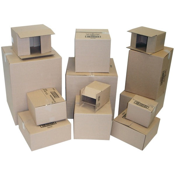 Crownhill Shipping Case - External Dimensions: 12" (304.80 mm) Length x 8" (203.20 mm) Width x 8" (203.20 mm) Height - 175 lb (79378.66 g) - Corrugated Cardboard - For Storage, Shipping - 10 / Pack