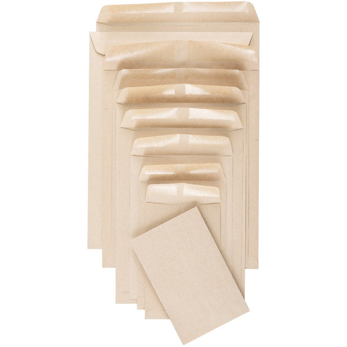 Supremex Recycled Kraft Envelope - #7 - 12" (304.80 mm) Width x 9" (228.60 mm) Length - 24 lb (10886.22 g) - Natural - Kraft - 25 / Pack