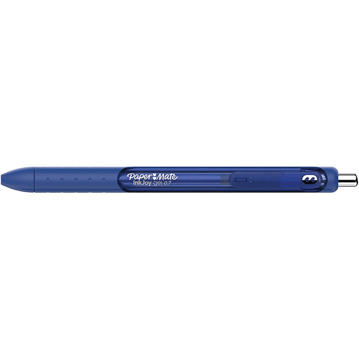 Paper Mate InkJoy&reg; Gel Retractable Ballpoint Pens - Retractable - Blue Ink - Gel-based - 12 / Box