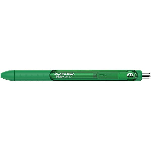 Paper Mate InkJoy&reg; Gel Retractable Ballpoint Pens - 0.7 mm Pen Point Size - Retractable - Green Gel-based Ink - 1 Each