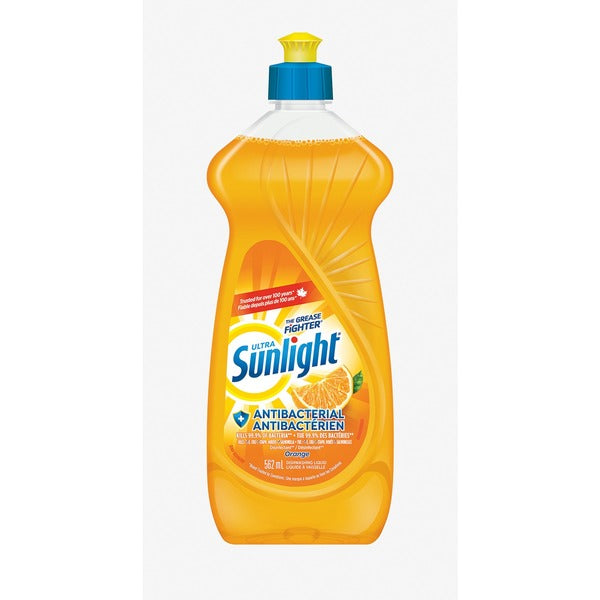 Sunlight Dishwashing Liquid - 19 fl oz (0.6 quart) - Orange Scent - 1 Each - Antibacterial, Disinfectant