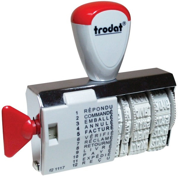 Classic 1117 Dial-A-Phrase Dater - French - Date Stamp - 12 Year Band - 1 Each